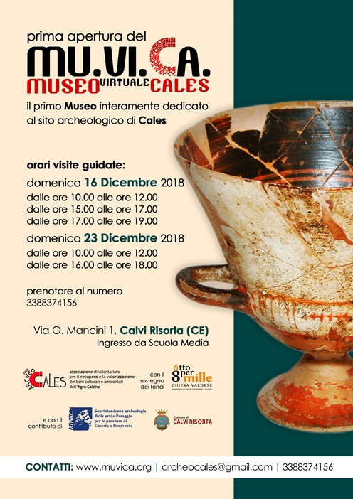 Il museo virtuale Mu.Vi.Ca. di Calvi Risorta aprirà per la prima volta il 16 dicembre