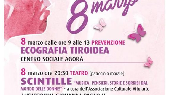 Festa della donna, in programma tre iniziative promosse dal Comune di Vitulazio in vista dell’8 marzo