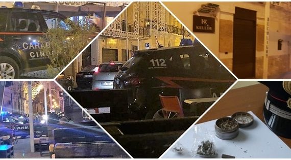 Arrestato Genny del Bar Keller. I Carabinieri con i cani antidroga trovano un panetto di hashish di circa 100 grammi nel noto locale della “movida vitulatina”