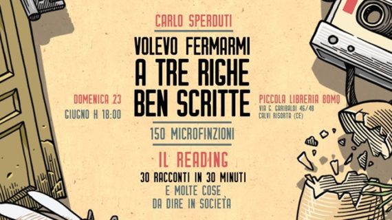 Alla Piccola Libreria 80mq il reading di ‘Volevo fermarmi a tre righe ben scritte’