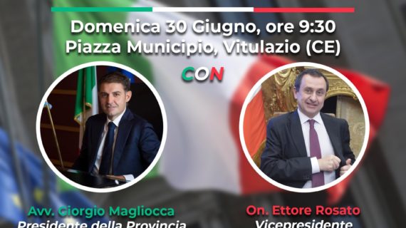 Vitulazio, il 30 giugno 2019 nuovo appuntamento con “La Costituzione Italiana: Scopriamola insieme!”