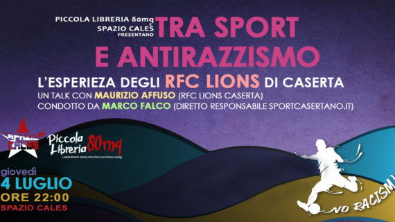 Due giorni di appuntamenti con sport e musica antirazzista con Spazio Cales e 80mq