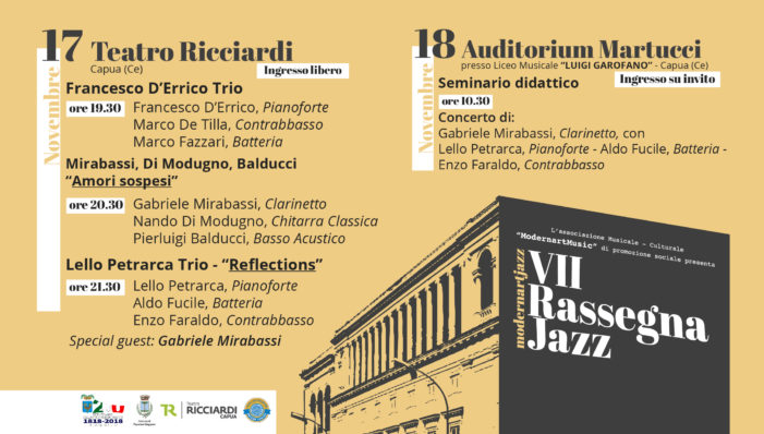 Al via la VII rassegna di musica jazz organizzata dalla ModernArtMusic