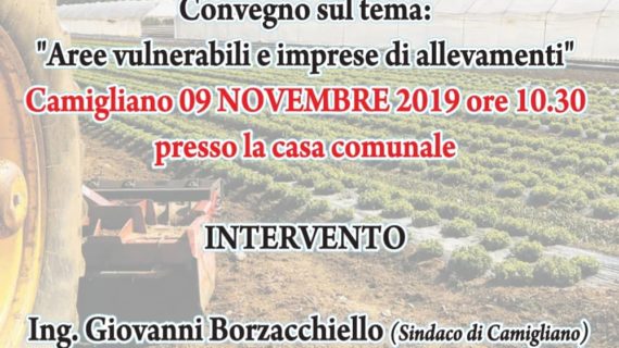 Aree vulnerabili e le imprese di allevamento: il 9 novembre alle 10.30 un convegno a Camigliano