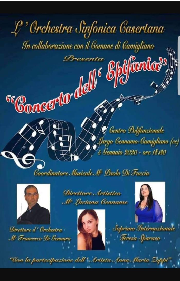 Camigliano, il 5 gennaio arriva il concerto dell’Epifania con l’orchestra sinfonica