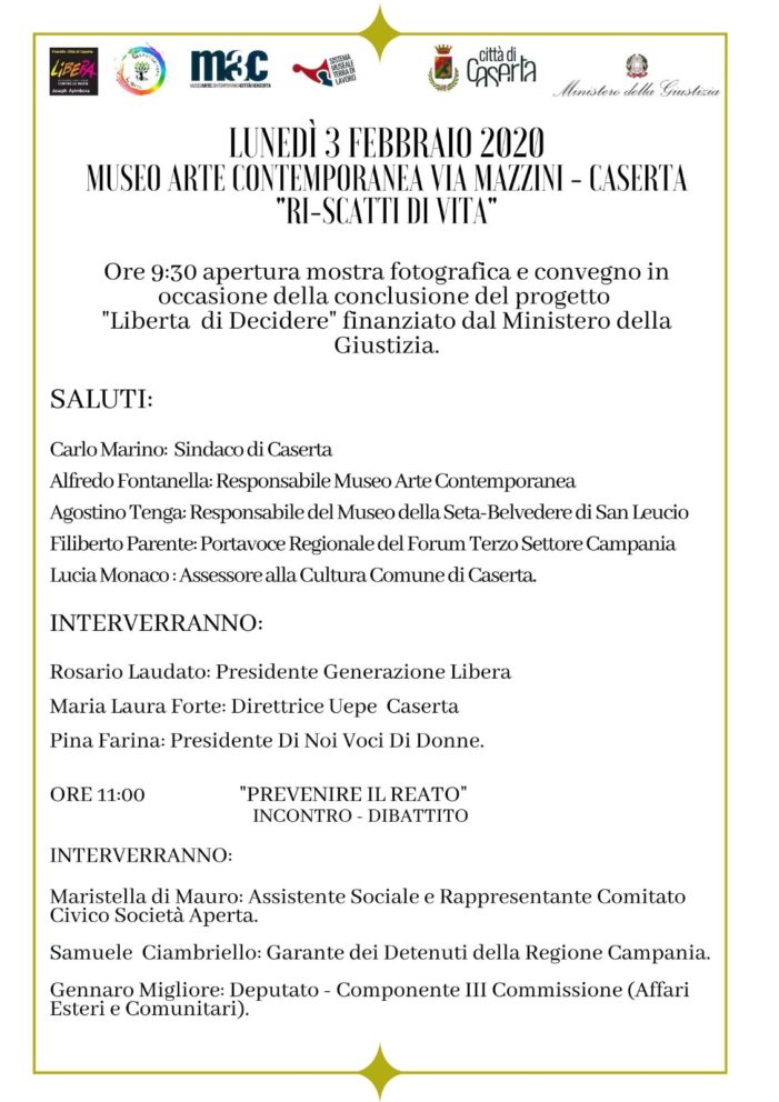 Il comitato civico “Ritorno al futuro” di Vitulazio sarà presente all’iniziativa “Ri-Scatti di vita”