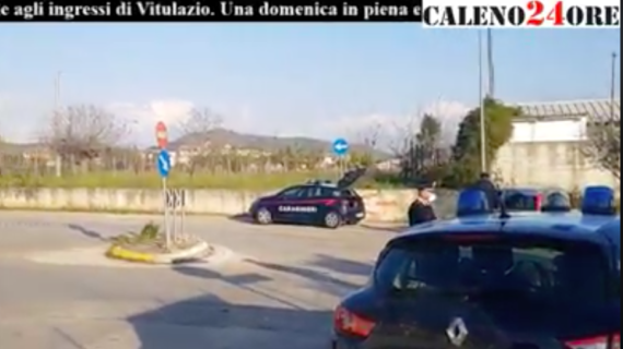 Vitulazio, carabinieri e vigili insieme per l’applicazione delle misure anti-covid (video)