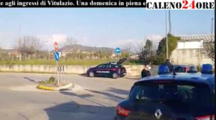 Vitulazio, carabinieri e vigili insieme per l’applicazione delle misure anti-covid (video)