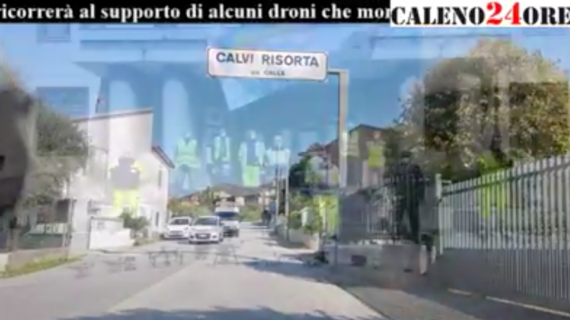 Covid19, a Calvi Risorta si intensifica la vigilanza anche con i droni (guarda il video)