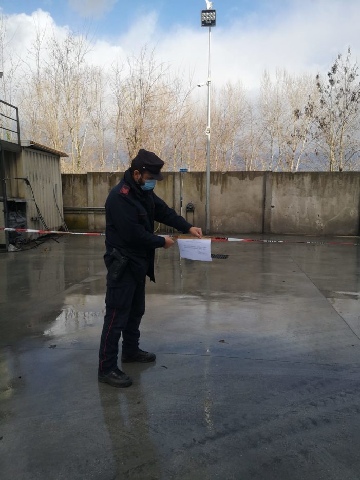 Sequestrato un autolavaggio per scarico abusivo nel fiume Volturno