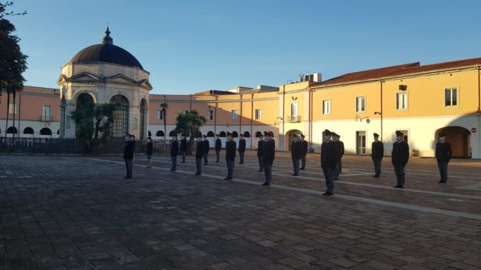 Scuola Allievi Agenti della Polizia di Stato di  Caserta . Cerimonia  di giuramento per i neo 46  Agenti della Polizia di Stato, al termine dl 209°  Corso di formazione