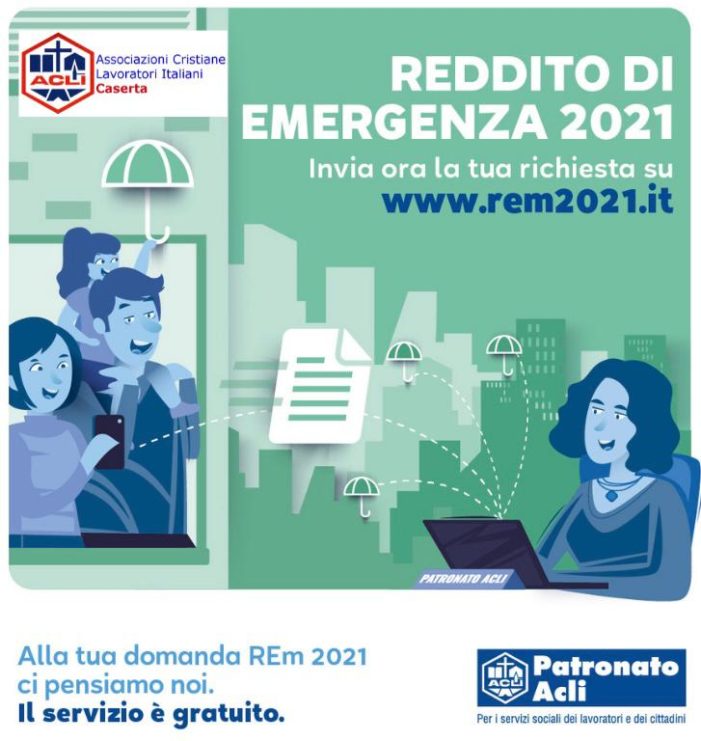 Reddito di emergenza: l’Acli Caserta apre un sito dedicato