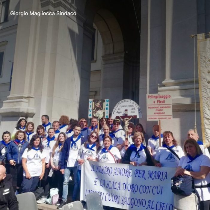 Indignazione a Pignataro Maggiore per la strumentalizzazione politica del pellegrinaggio a Pompei da parte di Giorgio Magliocca – Con il traballante sindaco si schiera devotamente anche la figlia del defunto capomafia Vincenzo Lubrano